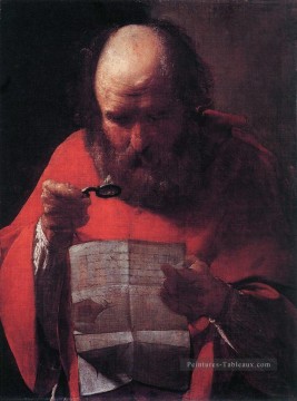  Georges Art - Saint Jerome Lustres de lecture Georges de La Tour